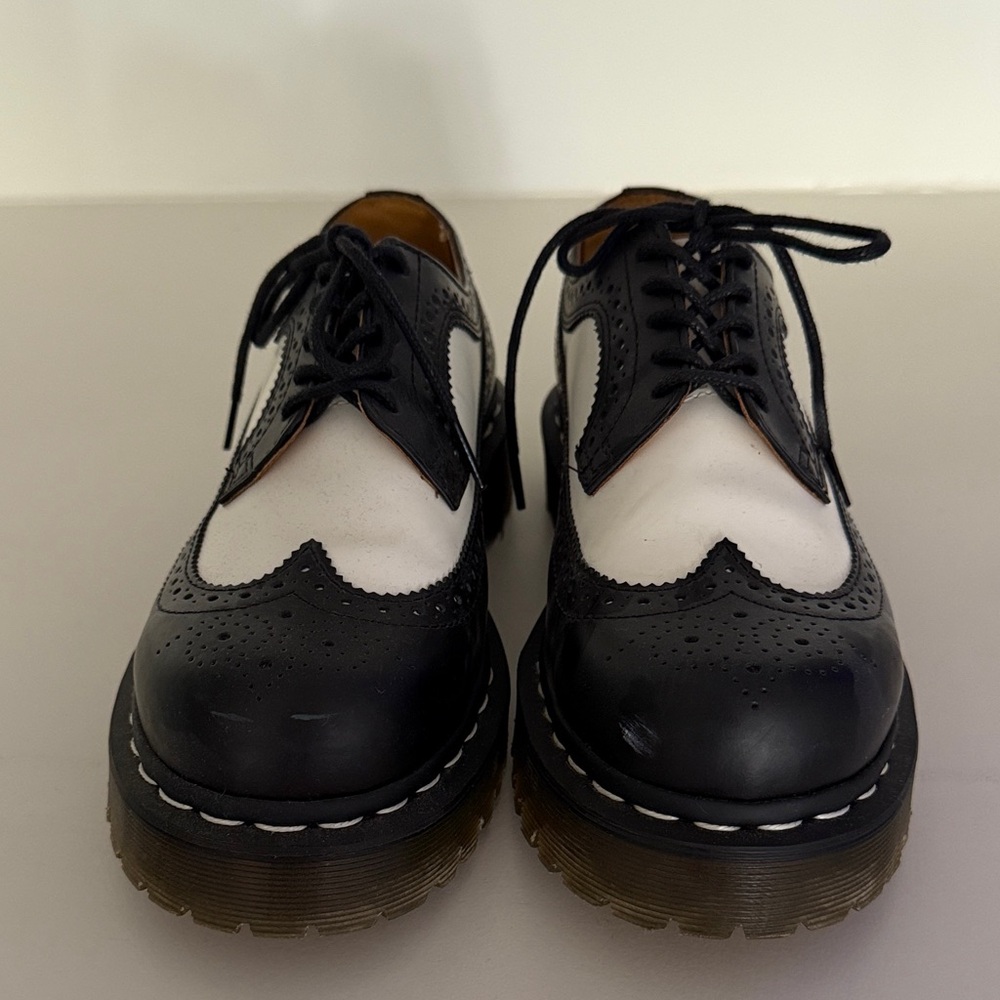Doc Martens Classic Black and White Men's Brogues